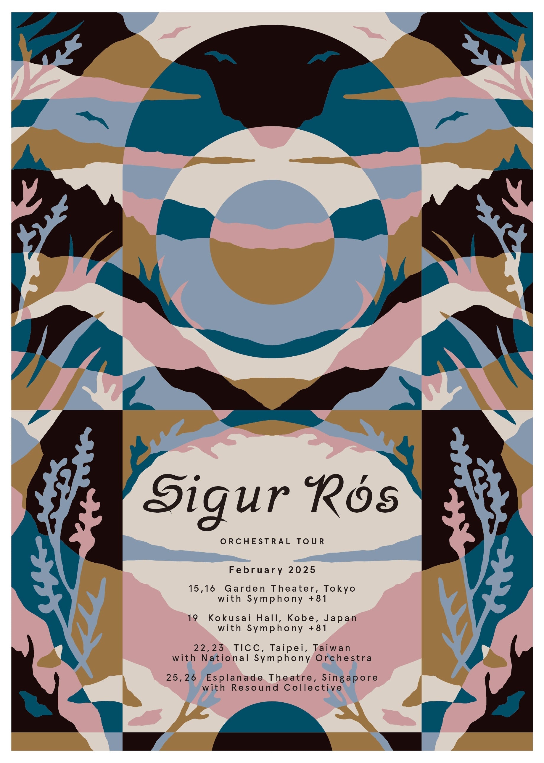 Sigur Rós - Asia Orchestral Tour 2025 Poster