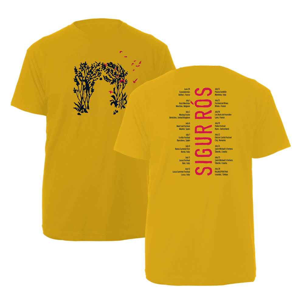 Sigur Rós - Takk... Flowers T-Shirt Yellow