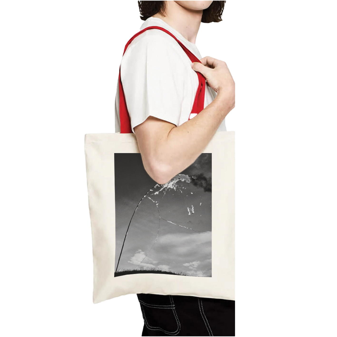 Sigur Rós - ÁTTA Tote Bag Red Handle